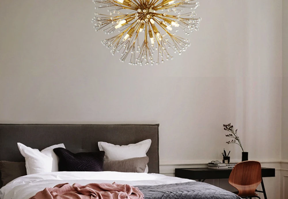 globe brass chandelier